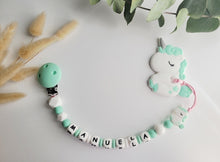 Cargar imagen en el visor de la galería, Chupetero mordedor Personalizado (Modelo Unicornio)