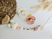 Cargar imagen en el visor de la galería, Chupeteros primera etapa conejo/elefante crochet