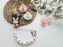 Cargar imagen en el visor de la galería, Chupetero Personalizado ( Modelo Minnie y Mickey )