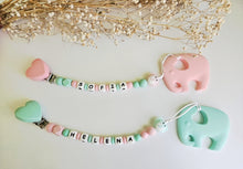 Cargar imagen en el visor de la galería, Chupetero mordedor Personalizado (Modelo Elefante)