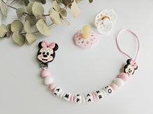 Cargar imagen en el visor de la galería, Chupetero Personalizado ( Modelo Minnie y Mickey )