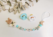 Cargar imagen en el visor de la galería, Chupeteros primera etapa conejo/elefante crochet