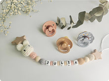 Cargar imagen en el visor de la galería, Chupeteros primera etapa conejo/elefante crochet