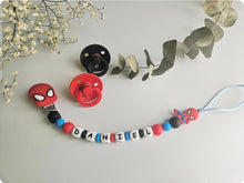 Cargar imagen en el visor de la galería, Chupetero Personalizado ( Modelo Spiderman )
