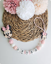 Cargar imagen en el visor de la galería, Chupetero Personalizado ( Modelo Minnie y Mickey )