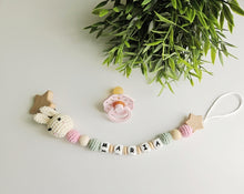 Cargar imagen en el visor de la galería, Chupeteros primera etapa conejo/elefante crochet