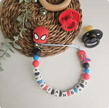 Cargar imagen en el visor de la galería, Chupetero Personalizado ( Modelo Spiderman )