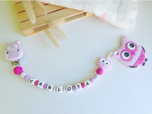 Cargar imagen en el visor de la galería, Chupetero mordedor Personalizado (Modelo Búho)