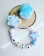 Cargar imagen en el visor de la galería, Chupetero Personalizado (Modelo Mariposa)