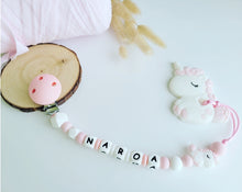 Cargar imagen en el visor de la galería, Chupetero mordedor Personalizado (Modelo Unicornio)