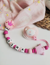 Cargar imagen en el visor de la galería, Chupetero Personalizado ( Modelo rey / reina )