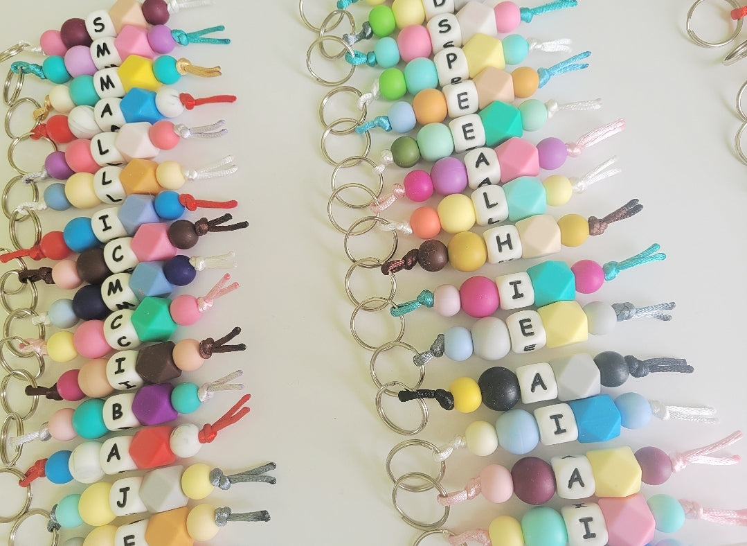 Llaveros Identificador de mochila Inicial – cosadepeques