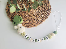 Cargar imagen en el visor de la galería, Chupeteros primera etapa conejo/elefante crochet