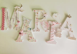 Letras Personalizadas Scrap (Modelo Sheila)