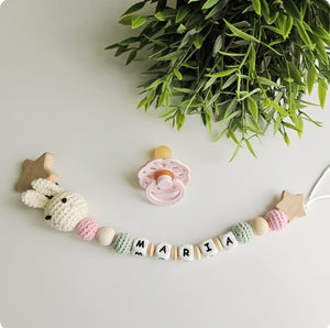 Chupeteros primera etapa conejo/elefante crochet