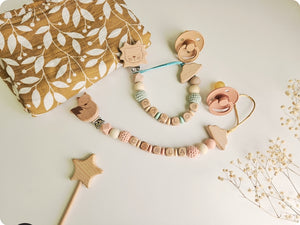 Chupeteros Personalizados Letras de madera