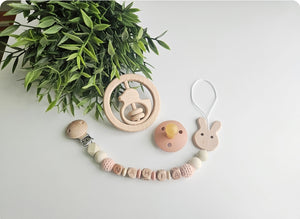 Chupeteros Personalizados Letras de madera