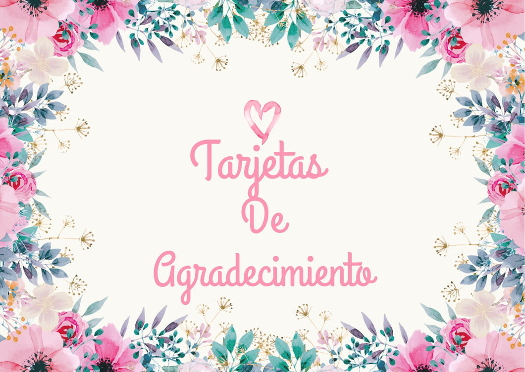 Tarjetas de agradecimiento