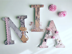 Letras Personalizadas Scrap (Modelo Sheila)