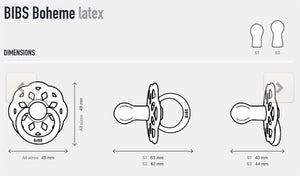 Chupetes Bibs 0-6 Boheme