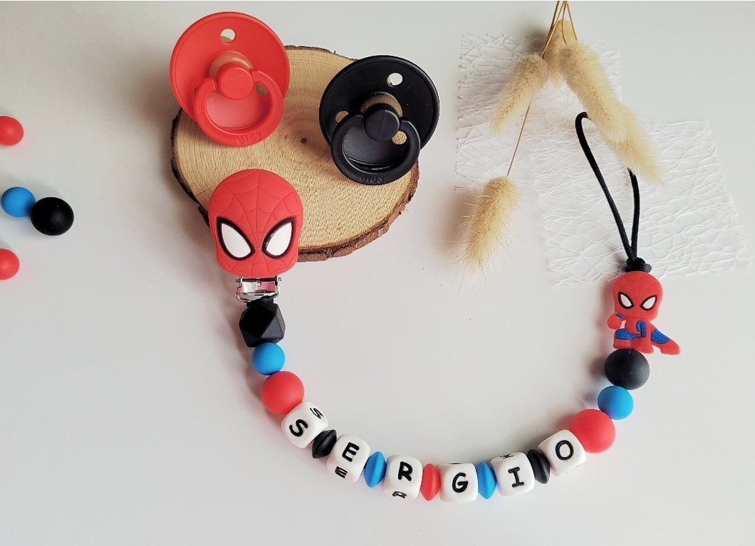 Chupetero Personalizado ( Modelo Spiderman )