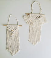 Mini tapices Macramé
