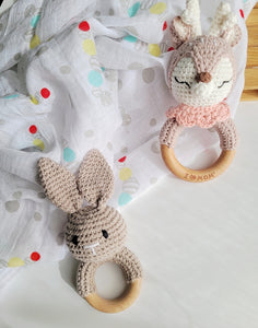 Sonajero amigurumi animales