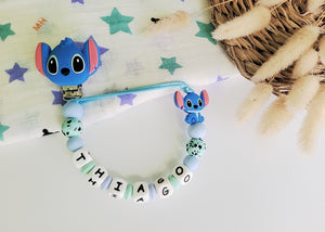 Chupetero Personalizado ( Modelo Stitch )