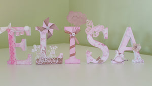 Letras Personalizadas Scrap (Modelo Silvia)