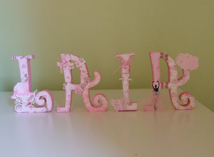 Letras Personalizadas Scrap (Modelo Alexandra)